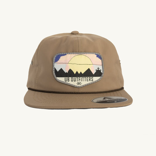 Earth Brown Nylon Adventure Dad Cap